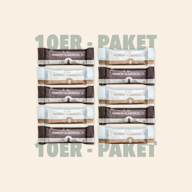 10er-Paket Mix Monnemer Klageriegel Bio