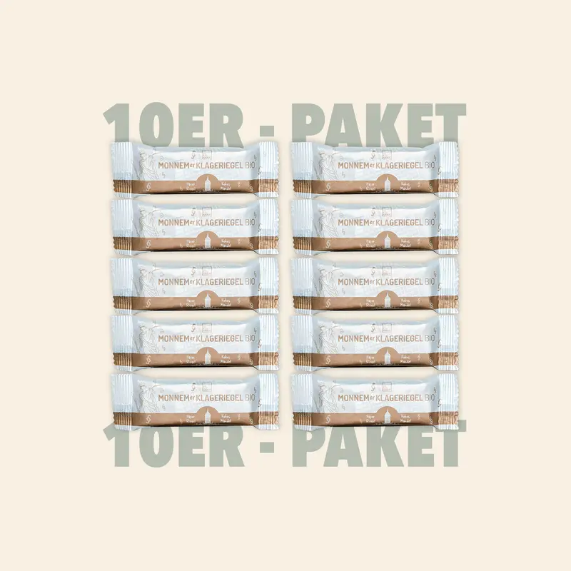 10er-Paket Monnemer Klageriegel Kokos-Mandel Bio