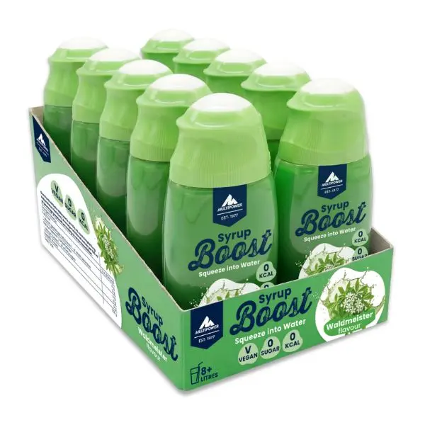 10x65ml Multipower Getränke Sirup Boost Waldmeister ohne Zucker