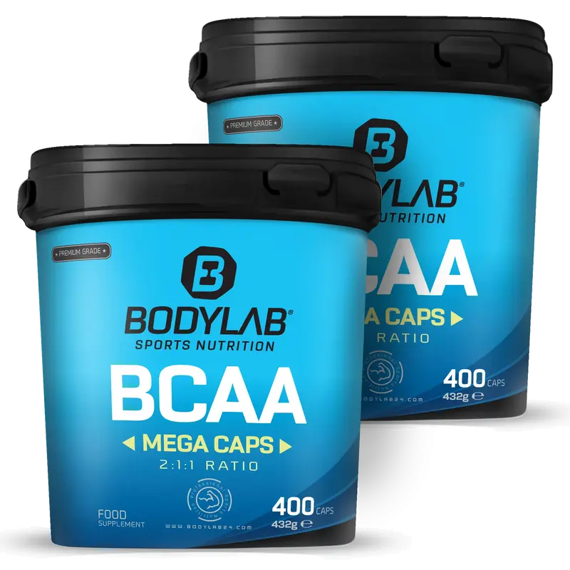 2 x BCAA Mega Caps (je 400 Kapseln)