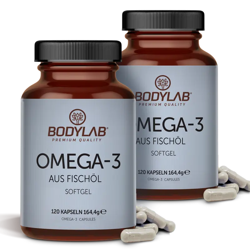 2 x Omega-3 aus Fischöl Softgel (2 x 120 Kapseln)