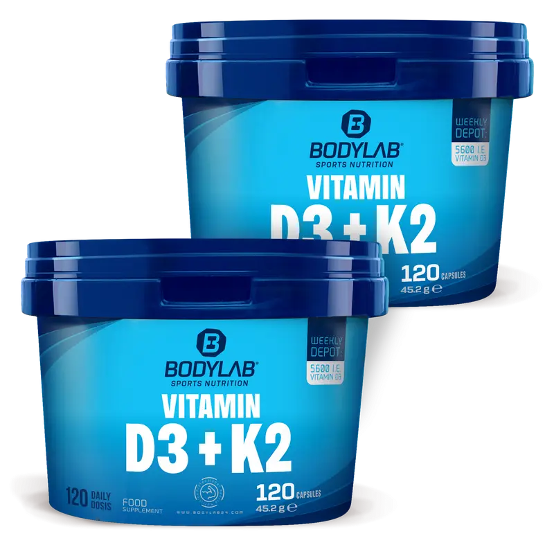 2 x Vitamin D3 + K2 (120 Kapseln)