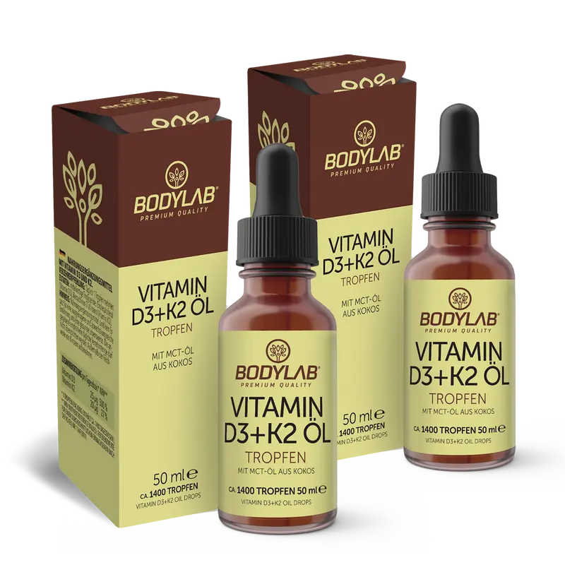 2 x Vitamin D3 + K2 Öl Tropfen (2 x 50ml)