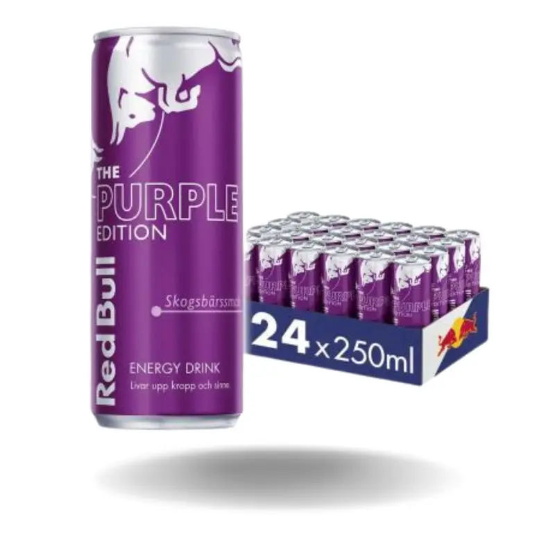 24x Red Bull Purple Edition Skogsbärssmak 250ml