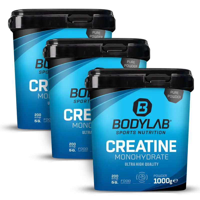 3 x Creatine Monohydrate - 100% Pure Powder (1000g)