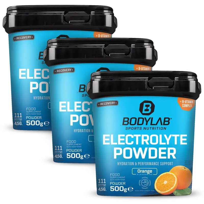 3 x Electrolyte Powder (3 x 500g) - Orange Flavouring