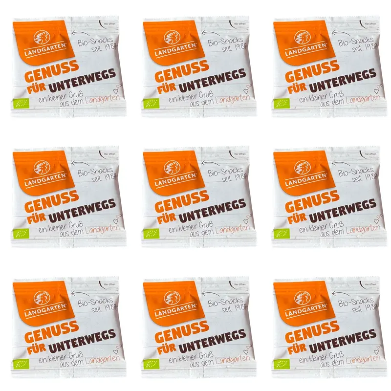 30x15g Landgarten Bio Müsli- oder Salattopping / Protein Snack Mix - Cranberry & Apfel