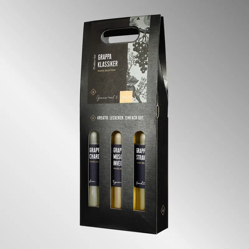 3er Set Grappa  3 X 100 ml  | Inhalt