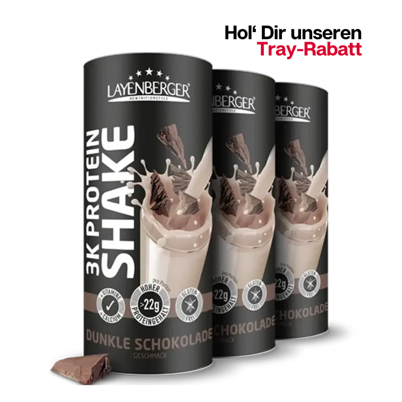 3K PROTEIN SHAKE Dunkle-Schokolade 3er Karton