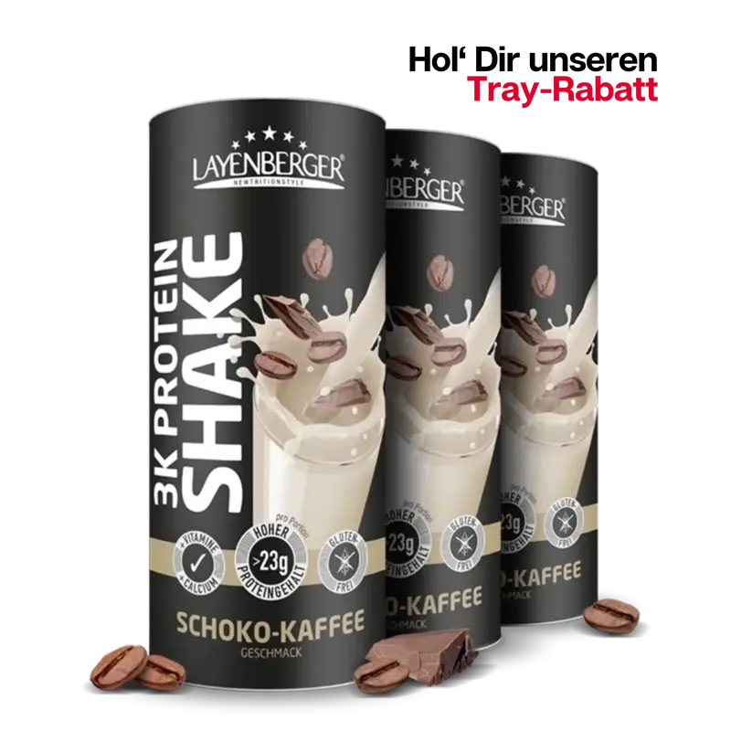 3K PROTEIN SHAKE Schoko Kaffee 3er Karton