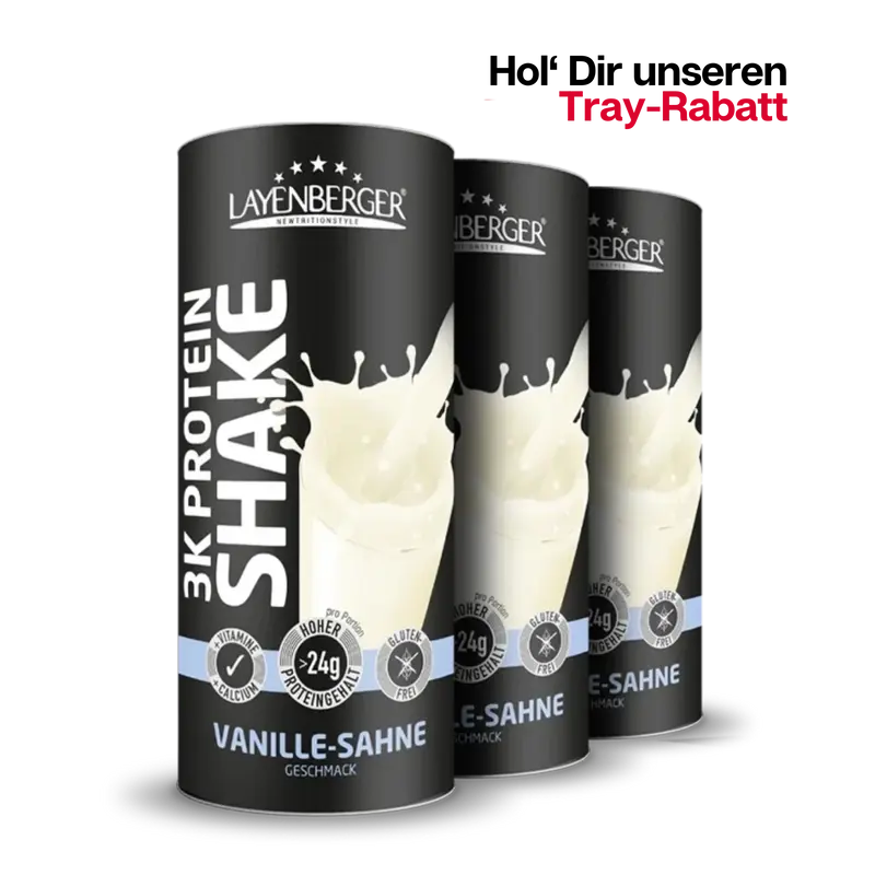 3K PROTEIN SHAKE Vanille Sahne 3er Karton