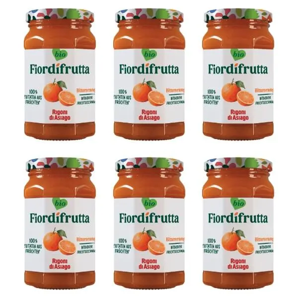 6x260g Fior di frutta Bio Bitterorangen Marmelade - Vorteilspack