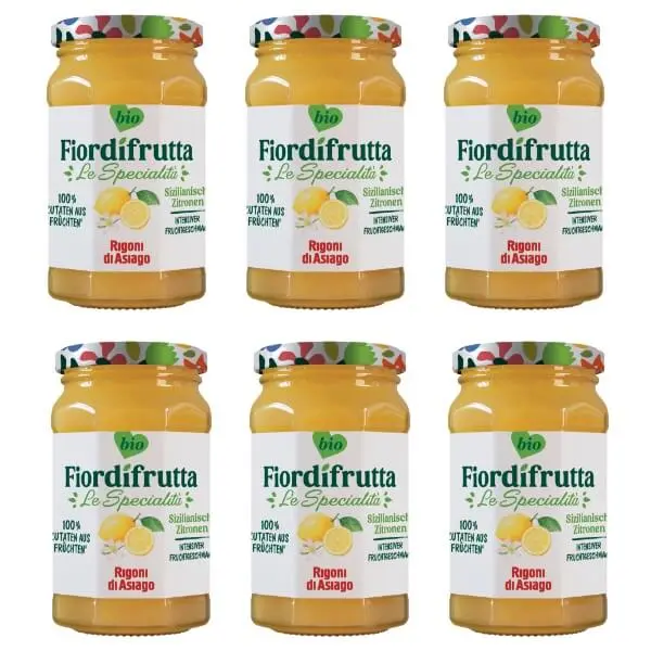 6x260g Rigoni Fior di frutta Bio Zitronen Marmelade