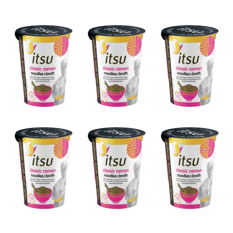 6x64g itsu Instant Noodle Cup Classic Ramen