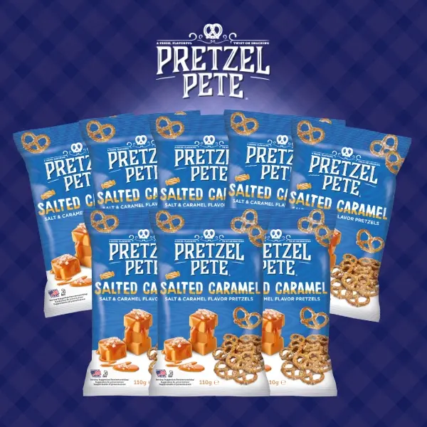 8x110g Pretzel Pete Salted Caramel Brezeln Vorteilspack