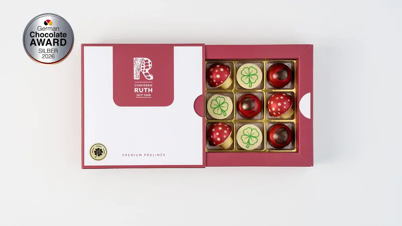 9er Pralinenbox Glücksbox