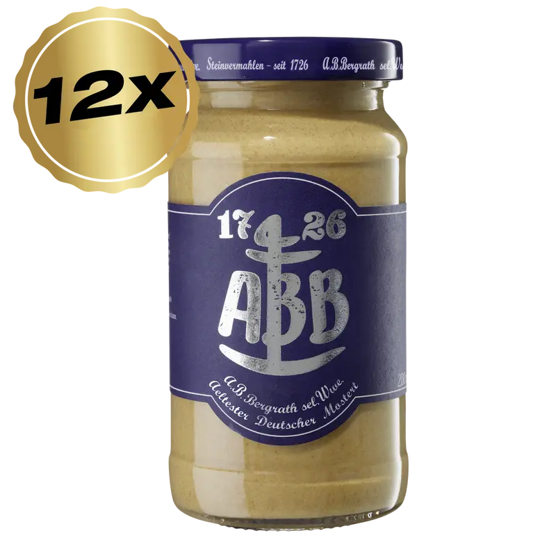 ABB Ältester Deutscher Mostert Glas - 12x 200ml