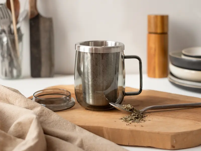 AdHoc Teeglas mit Filter