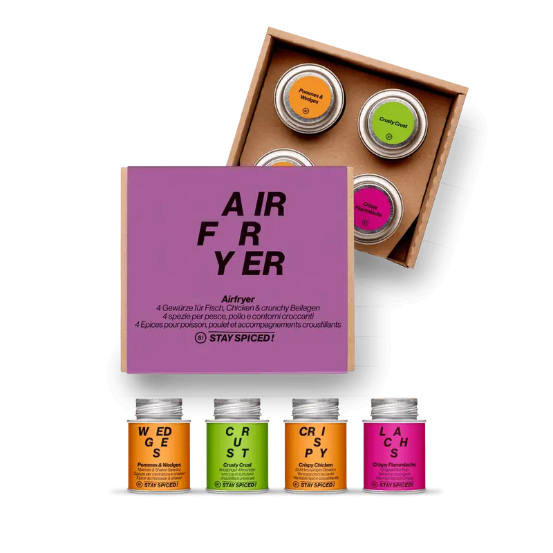 AirFryer Box | Gewürze Set | 4er Geschenkbox
