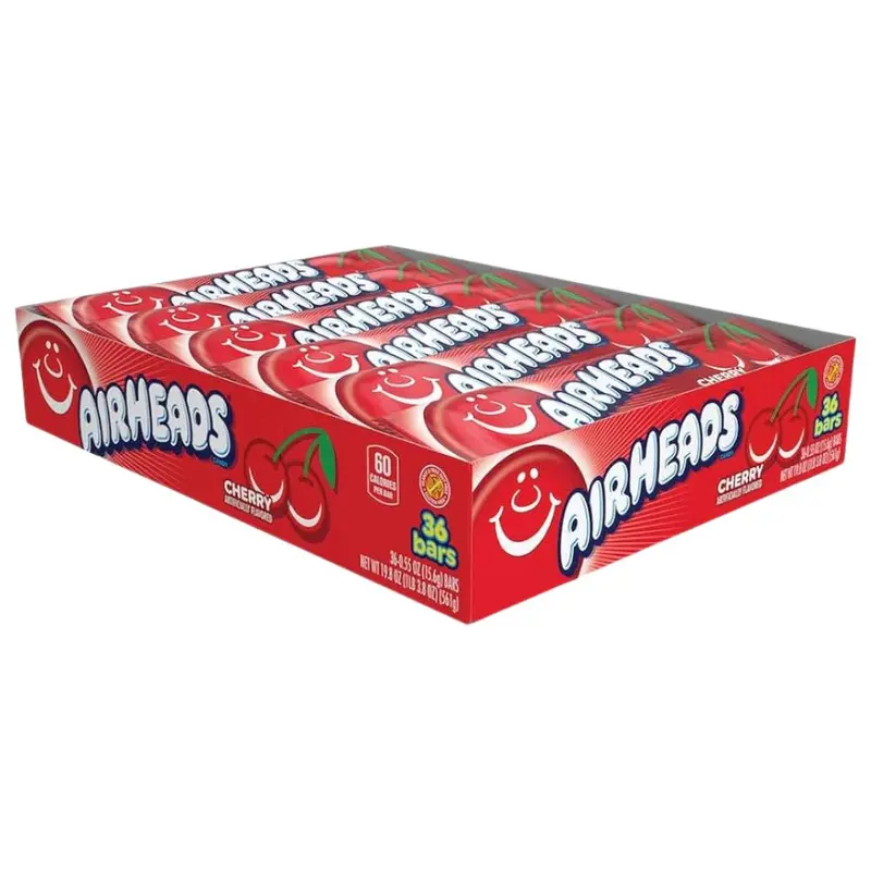 Airheads Cherry, Kirschbonbon 16g (Packung mit 36)