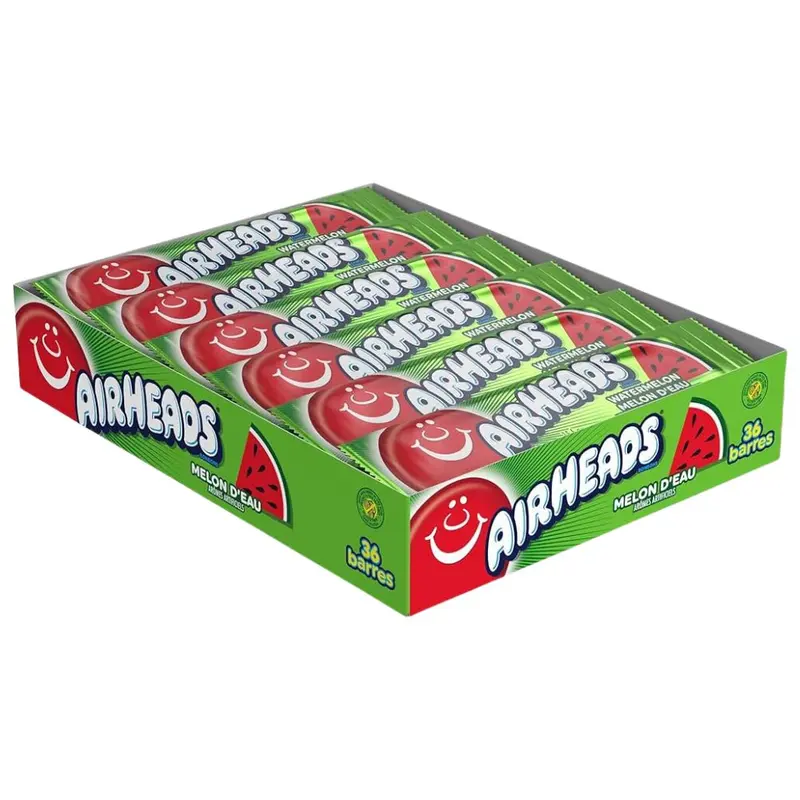 Airheads Watermelon, Wassermelonen-Bonbon 16g (Packung mit 36)
