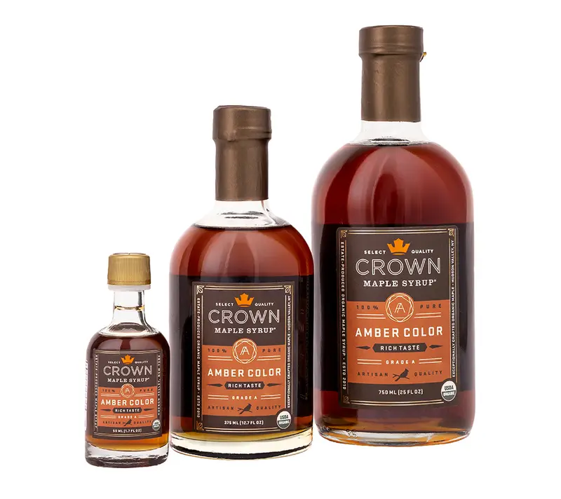 Amber Color Maple Syrup von Crown Maple (Ahornsirup - Glasflasche)