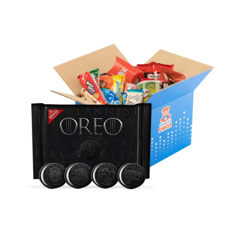 Americanbox Limited Edition mit Oreo Game of Thrones (Das Lied von Eis und Feuer), Box des Monats in limitierter Auflage mit Oreo Game of Thrones