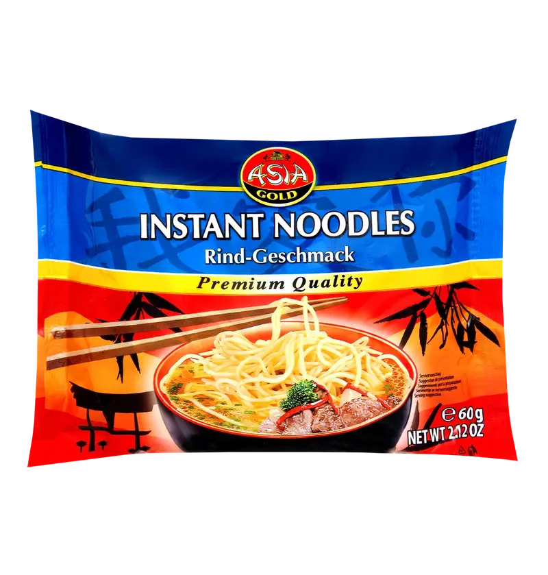 Asia Gold Instant Nudeln Rind 30x60g