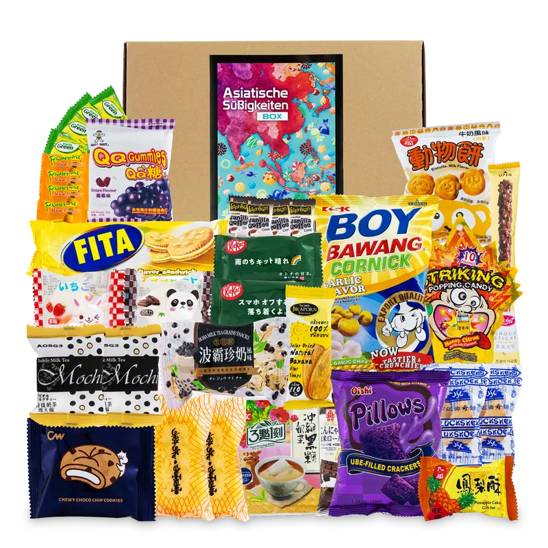 Asiatische Süßigkeiten Box