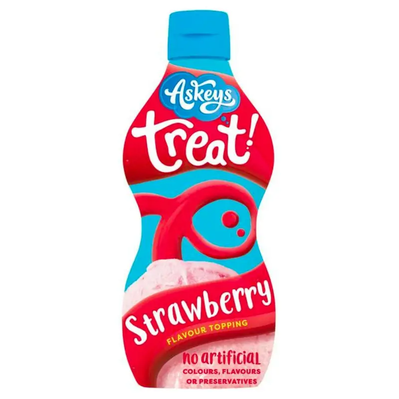 Askeys Treat Strawberry Syrup, Erdbeer-Topping 325g