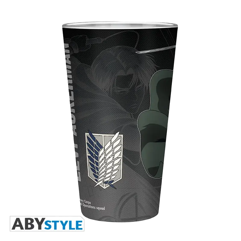 ATTACK ON TITAN Large Glass Levi S4 400ML