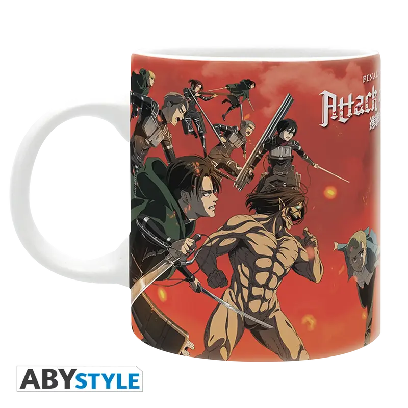 ATTACK ON TITAN Mug 320ml Battle Scene Season 4