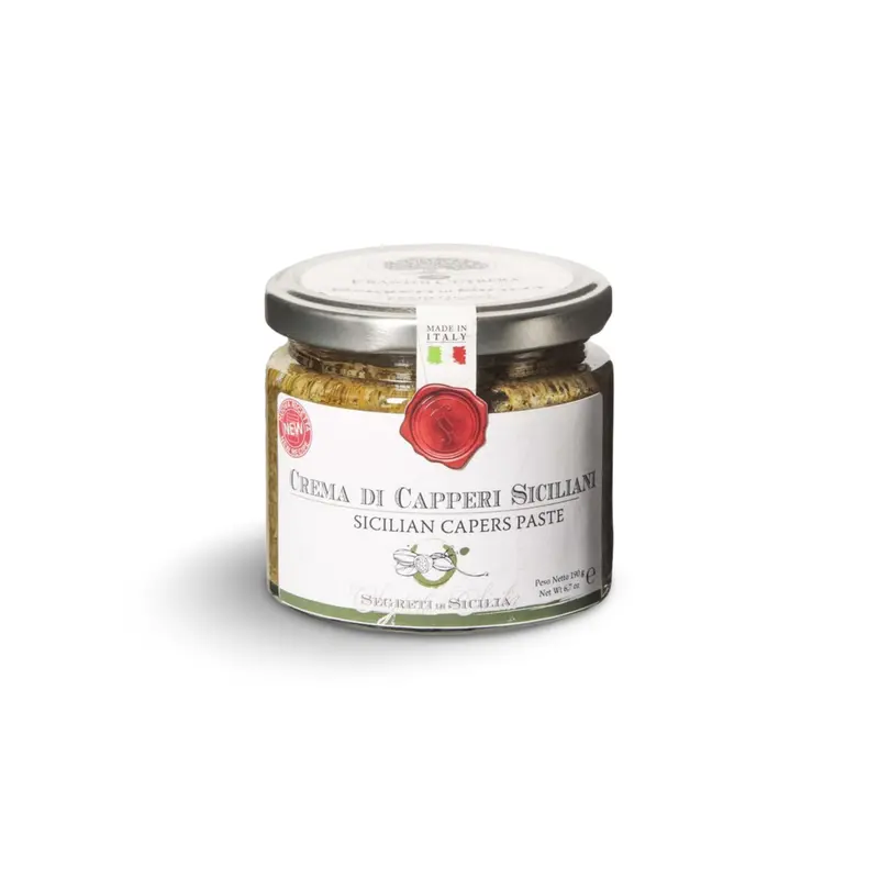 Aufstrich mit sizilianischen Kapern CREMA DI CAPPERI SICILIANI, 190gr