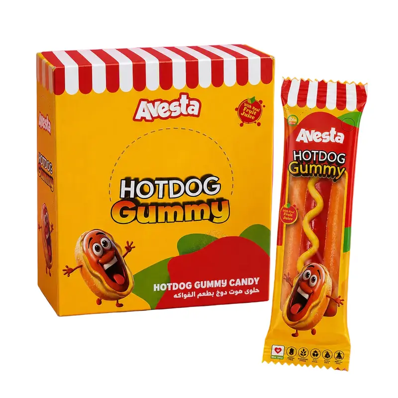 Avesta Hotdog Gummy Fruchtgummi 24 x 20g