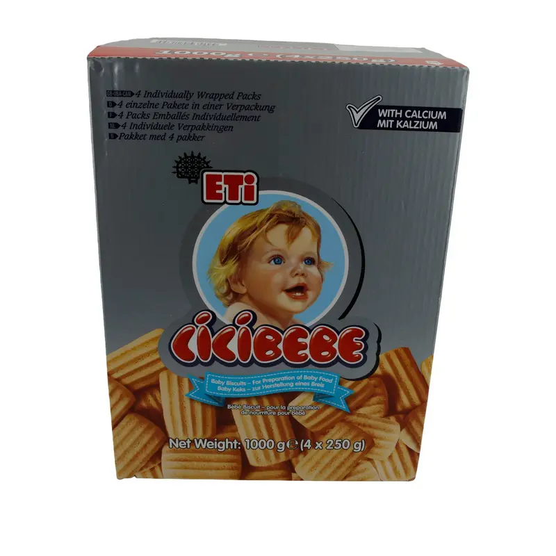 Baby-Kekse Eti Cicibebe | mit Kalzium | 4 x 250 g | 1000 g