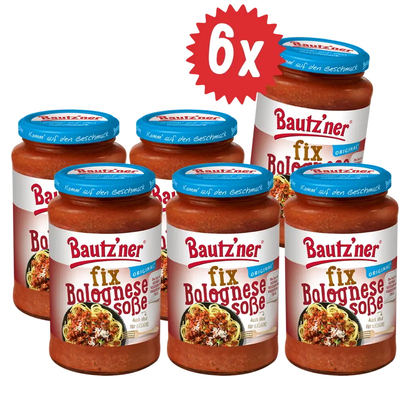 Bautzner Fix Bolognesesoße - 6x 400ml