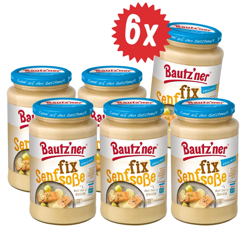 Bautzner Fix Senfsoße - 6x 400ml