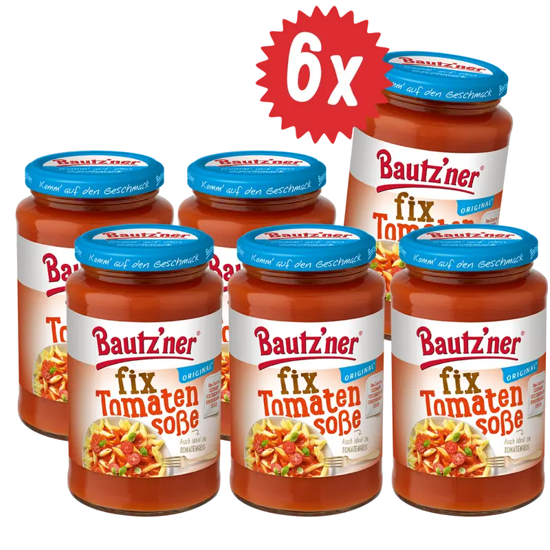 Bautzner Fix Tomatensoße - 6x 400ml
