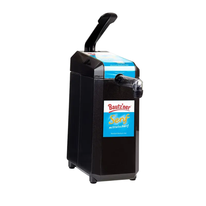 Bautzner Saucenspender schwarz - Mittelscharfer Senf - 2,5kg