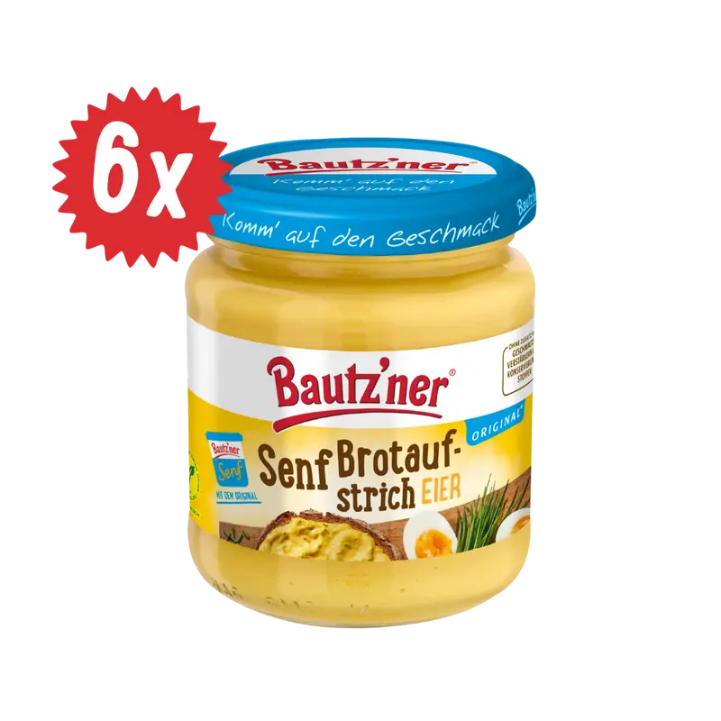 Bautzner Senf-Brotaufstrich Eier - 6x 200ml