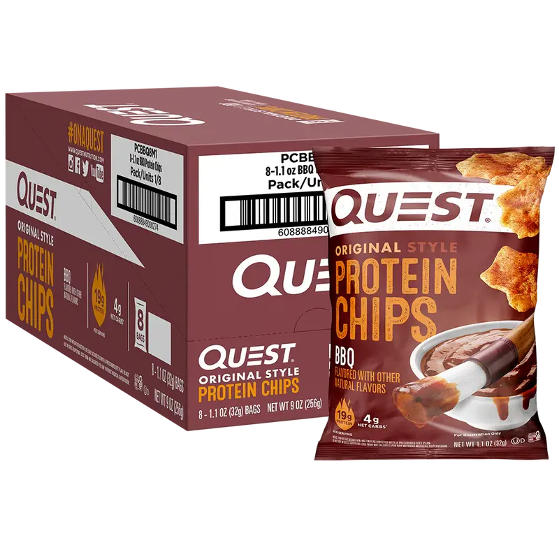 BBQ Protein Chips Original Style | 8er Maxipack