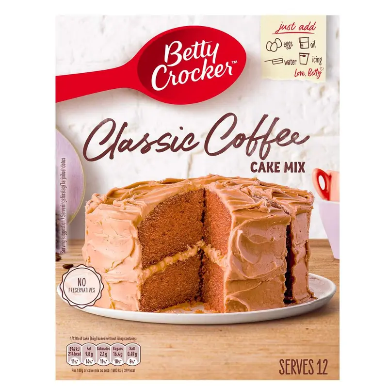 Betty Crocker Classic Coffee Cake Mix, Backmischung für Kaffeekuchen 425g