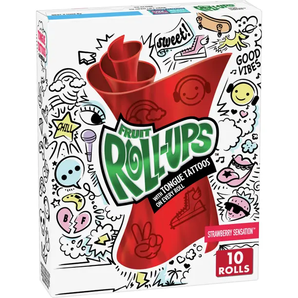 Betty Crocker - Fruit Roll-Ups "Strawberry Sensation" (141 g)