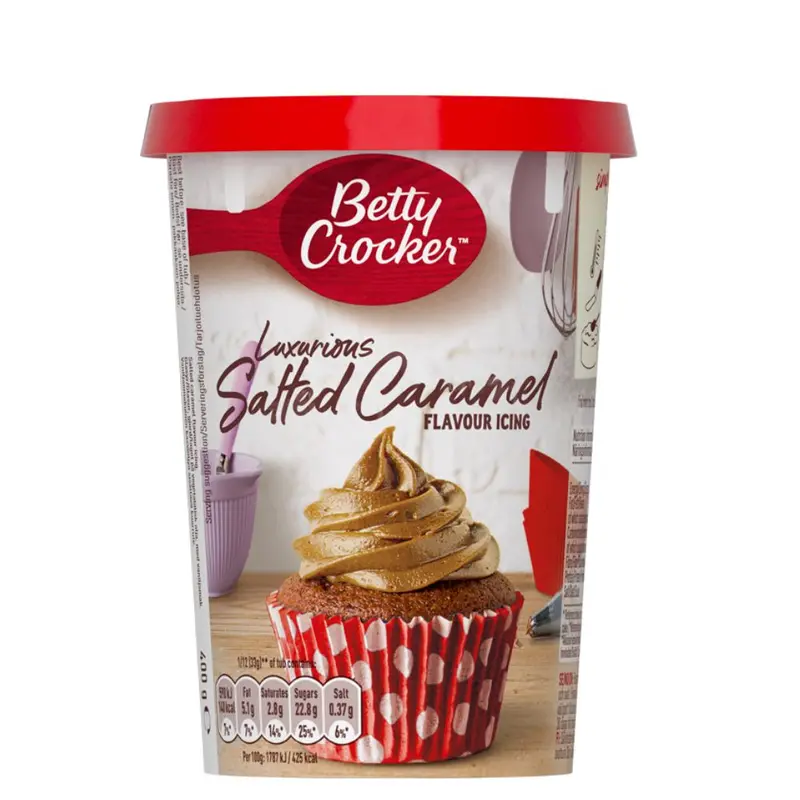 Betty Crocker Salted Caramel Icing, gesalzenes Karamell-Frosting von 400g