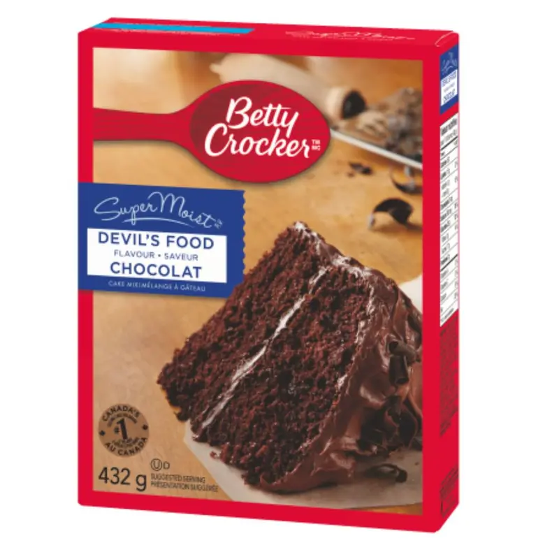 Betty Crocker Super Moist Devil's Food, Schokoladenkuchenmischung 432g
