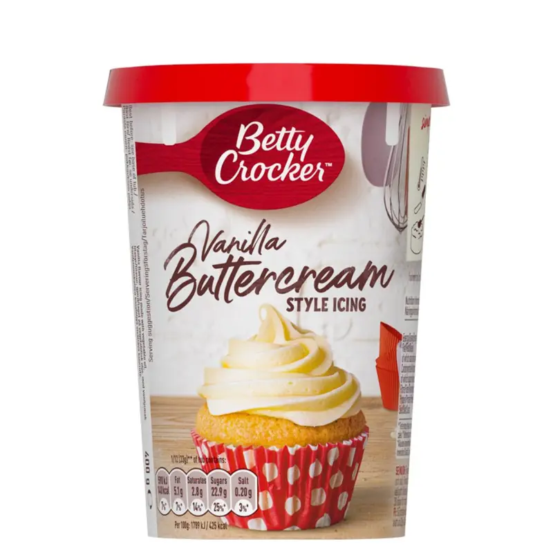 Betty Crocker Vanilla Buttercream Icing, Vanille-Frosting aus 400g