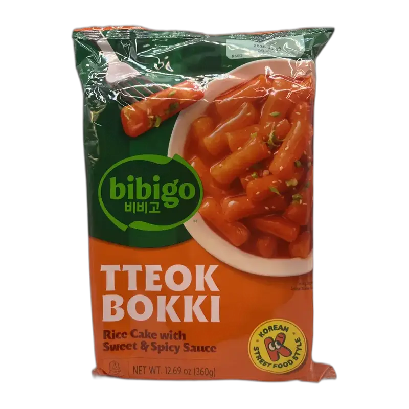 BIBIGO Tteokbokki Mit Sweet & Spicy Sauce 360G