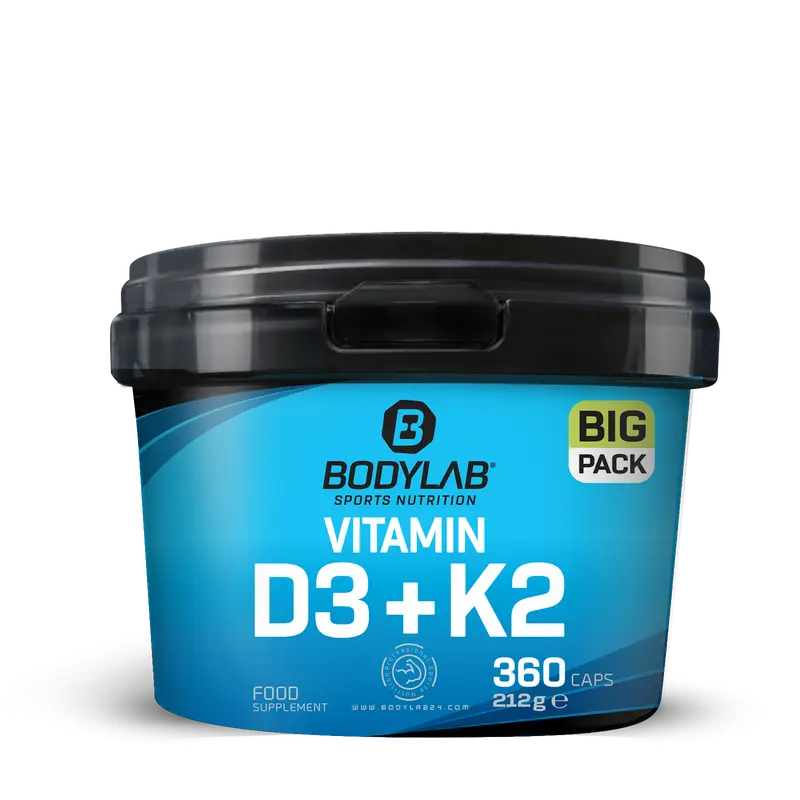 BIG PACK Vitamin D3 + K2 (360 Kapseln)