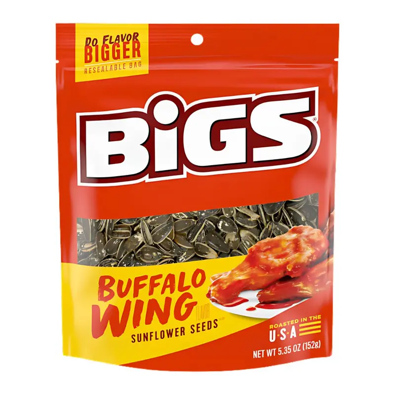 Bigs Sonnenblumenkerne Buffalo Wing, Sonnenblumenkerne mit Hähnchenflügelgeschmack 152g