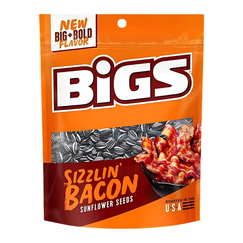 Bigs Sonnenblumenkerne Sizzlin' Bacon, Sonnenblumenkerne mit Bacon-Geschmack, 152g